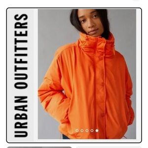 BDG Women's Bright Orange Puffer Jacket